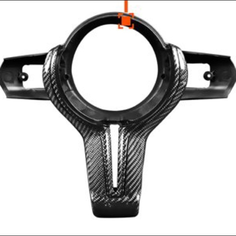 Steering Wheel Trim Decorative Carbon Fiber Inlaid Steering Wheel Replacement